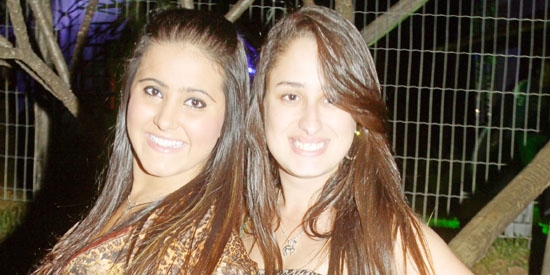 Angélica Moraes e Crhistiane Oliveira em circuito sertanejo na cidade na semana passada
